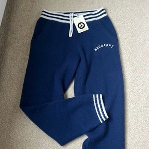 Madhappy Limited Edition CASHMERE navy joggers